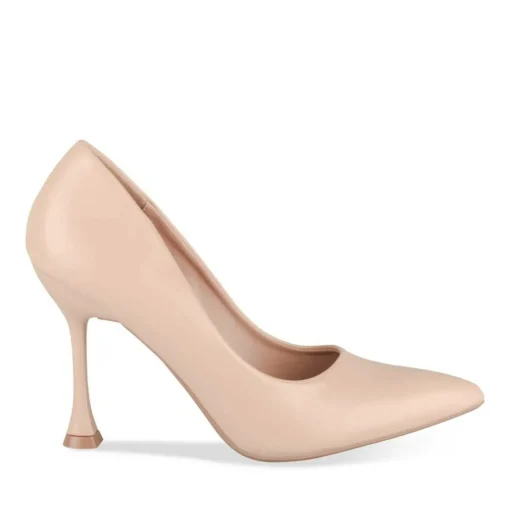 Escarpins Aiguille BEIGE Femme Motif Uni A Enfiler