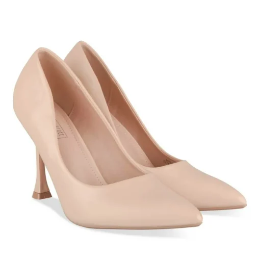 Escarpins Aiguille BEIGE Femme Motif Uni A Enfiler