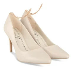 Escarpins Aiguille BEIGE Femme Motif Uni A Enfiler