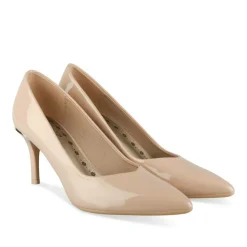 Escarpins Aiguille BEIGE Femme Motif Vernis A Enfiler