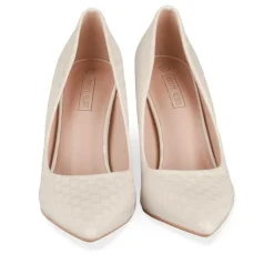 Escarpins Aiguille BEIGE Femme Motif Uni A Enfiler