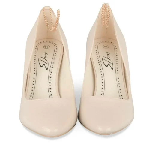 Escarpins Aiguille BEIGE Femme Motif Uni A Enfiler