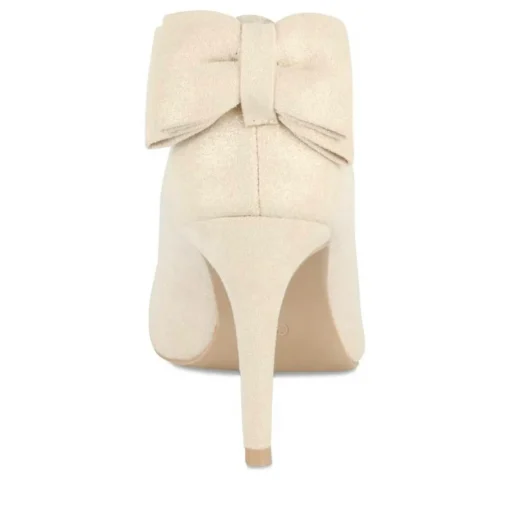 Escarpins Aiguille BEIGE Femme Motif Paillettes A Enfiler
