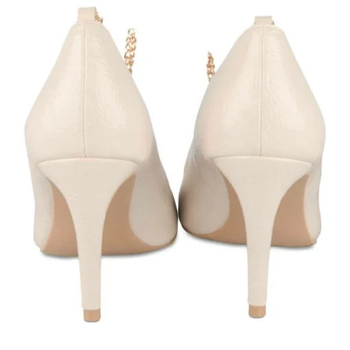 Escarpins Aiguille BEIGE Femme Motif Uni A Enfiler