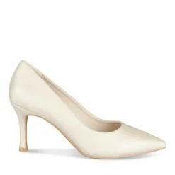 Escarpins Aiguille BLANC Femme Motif Uni A Enfiler