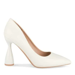 Escarpins Aiguille BLANC Femme Motif Uni A Enfiler