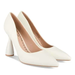 Escarpins Aiguille BLANC Femme Motif Uni A Enfiler