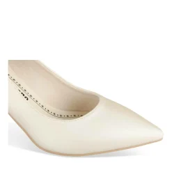 Escarpins Aiguille BLANC Femme Motif Uni A Enfiler