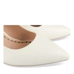 Escarpins Aiguille BLANC Femme Motif Uni A Enfiler