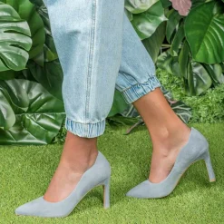 Escarpins Aiguille BLEU Femme A Enfiler