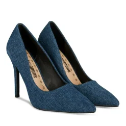 Escarpins Aiguille JEANS Femme Motif Uni A Enfiler