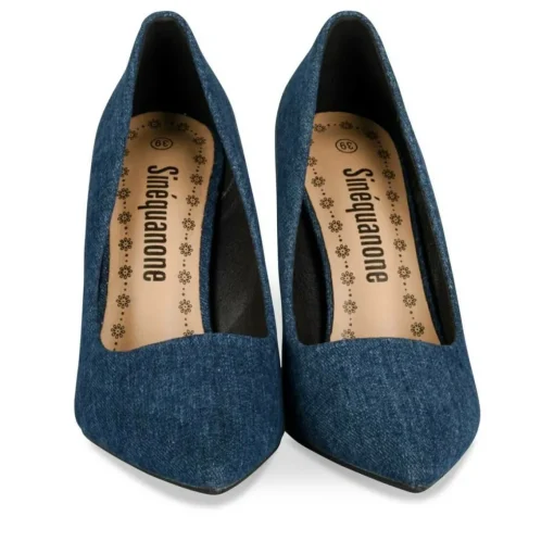 Escarpins Aiguille JEANS Femme Motif Uni A Enfiler