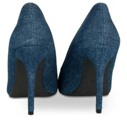 Escarpins Aiguille JEANS Femme Motif Uni A Enfiler