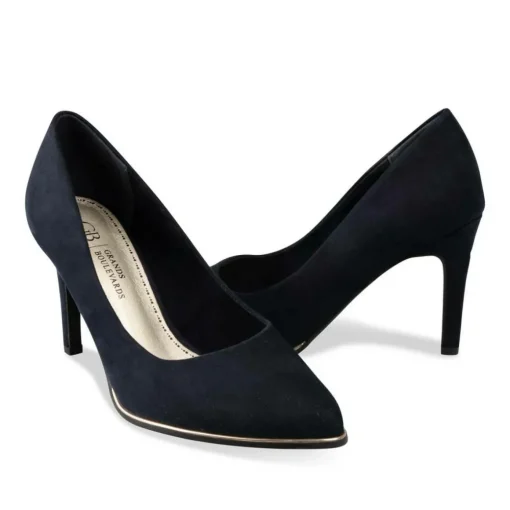 Escarpins Aiguille MARINE Femme Motif Uni A Enfiler