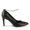 Escarpins Aiguille NOIR Femme Motif Uni A Enfiler