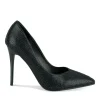 Escarpins Aiguille NOIR Femme Motif Uni A Enfiler
