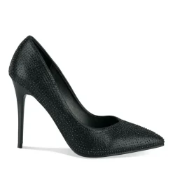 Escarpins Aiguille NOIR Femme Motif Uni A Enfiler