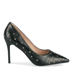 Escarpins Aiguille NOIR Femme Motif Clouté A Enfiler
