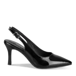 Escarpins Aiguille NOIR Femme Motif Vernis Boucle