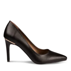 Escarpins Aiguille NOIR Femme Motif Uni A Enfiler