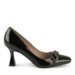 Escarpins Aiguille NOIR Femme Motif Uni A Enfiler