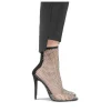 Escarpins Aiguille NOIR Femme Motif Paillettes A Enfiler