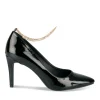 Escarpins Aiguille NOIR Femme Motif Uni A Enfiler