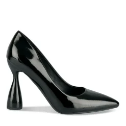Escarpins Aiguille NOIR Femme Motif Vernis A Enfiler
