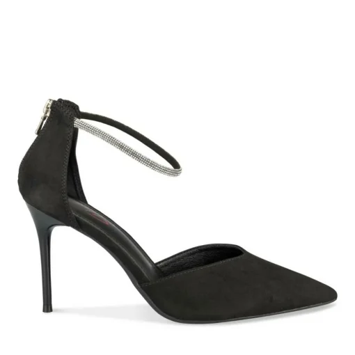 Escarpins Aiguille NOIR Femme Motif Uni Fermeture éclair