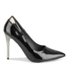 Escarpins Aiguille NOIR Femme Motif Vernis A Enfiler