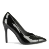 Escarpins Aiguille NOIR Femme Motif Vernis A Enfiler
