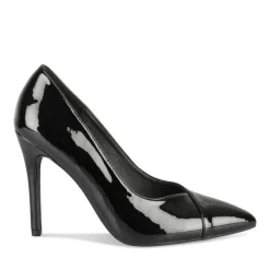Escarpins Aiguille NOIR Femme Motif Vernis A Enfiler