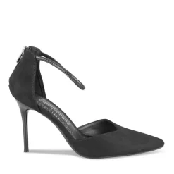 Escarpins Aiguille NOIR Femme Motif Paillettes Fermeture éclair