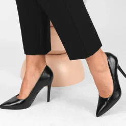 Escarpins Aiguille NOIR Femme Motif Uni A Enfiler