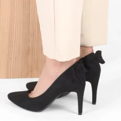 Escarpins Aiguille NOIR Femme Motif Paillettes A Enfiler
