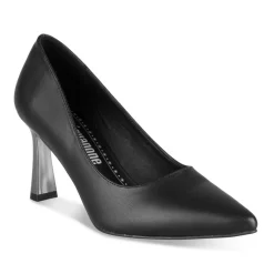 Escarpins Aiguille NOIR Femme Motif Uni A Enfiler