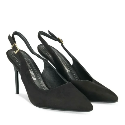 Escarpins Aiguille NOIR Femme Motif Uni Boucle