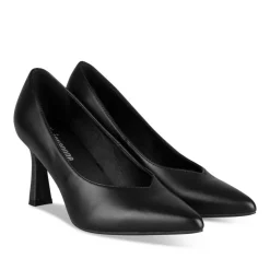 Escarpins Aiguille NOIR Femme Motif Uni A Enfiler