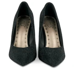 Escarpins Aiguille NOIR Femme Motif Uni A Enfiler
