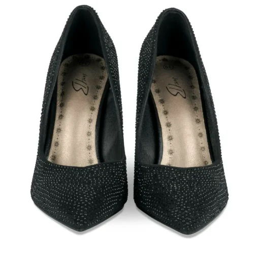 Escarpins Aiguille NOIR Femme Motif Uni A Enfiler