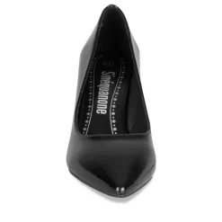 Escarpins Aiguille NOIR Femme Motif Uni A Enfiler