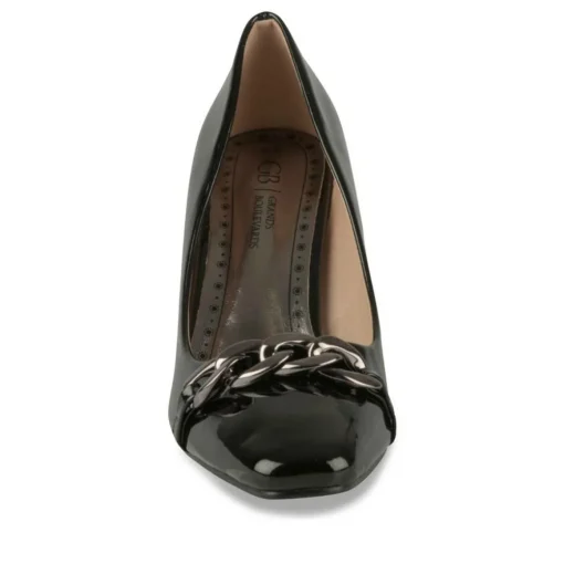 Escarpins Aiguille NOIR Femme Motif Uni A Enfiler