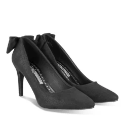 Escarpins Aiguille NOIR Femme Motif Paillettes A Enfiler