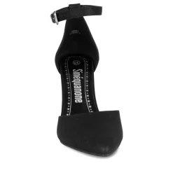 Escarpins Aiguille NOIR Femme Motif Paillettes Boucle