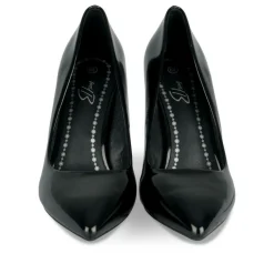 Escarpins Aiguille NOIR Femme Motif Vernis A Enfiler