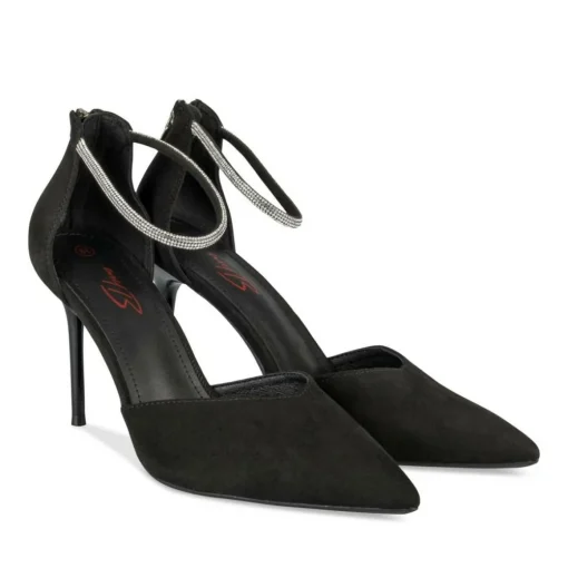 Escarpins Aiguille NOIR Femme Motif Uni Fermeture éclair