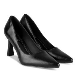 Escarpins Aiguille NOIR Femme Motif Vernis A Enfiler