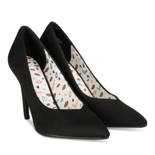 Escarpins Aiguille NOIR Femme Motif Uni A Enfiler