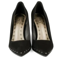 Escarpins Aiguille NOIR Femme Motif Clouté A Enfiler