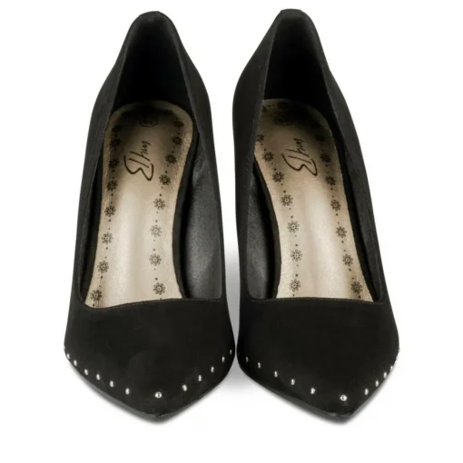 Escarpins Aiguille NOIR Femme Motif Clouté A Enfiler